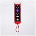 Custodia Protettiva In Silicone Compatibile Con Telecomando Tcl Roku 2 Con Design Orecchie Di Gatto E Cordino Red - Foto miniatura 4