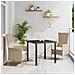 Set da Pranzo per Giardino con cuscino 3 pcs Beige polyrattan - Foto miniatura 2
