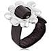 Anello ""cadmi"" Con Fibbia In Pelle Nera Placcata Argento Sterling 925 - Foto miniatura 1