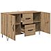 Credenza Rovere artigianale 100 x 36 x 60 cm Legno multistrato - Foto miniatura 5