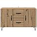 Credenza Rovere artigianale 100 x 36 x 60 cm Legno multistrato - Foto miniatura 6