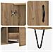 Credenza Rovere artigianale 100 x 36 x 60 cm Legno multistrato - Foto miniatura 9