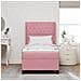 Letto a molle con materasso con led Rosa 100 x 200 cm Velluto - Foto miniatura 4