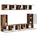 Set mobile TV 5 pcs Legno vecchio Legno multistrato - Foto miniatura 3
