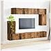 Set mobile TV 5 pcs Legno vecchio Legno multistrato - Foto miniatura 4