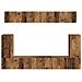 Set mobile TV 5 pcs Legno vecchio Legno multistrato - Foto miniatura 9
