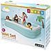 Float lounge per piscina Azzurro Chiaro e Bianco PVC - Foto miniatura 3