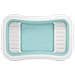 Float lounge per piscina Azzurro Chiaro e Bianco PVC - Foto miniatura 4