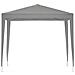 Tenda Party 250 x 250 x 240 cm Grigio Chiaro PE e Acciaio - Foto miniatura 4