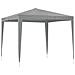 Tenda Party 250 x 250 x 240 cm Grigio Chiaro PE e Acciaio - Foto miniatura 5