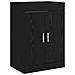 Mobiletto da Bagno Sotto Lavabo Rovere Nero 78,5 x 37,5 x 81 cm - Foto miniatura 1