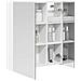 Mobiletto per specchio da bagno Bianco 60 x 14,5 x 70 cm - Foto miniatura 3