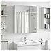 Mobiletto per specchio da bagno Bianco 60 x 14,5 x 70 cm - Foto miniatura 4