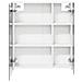 Mobiletto per specchio da bagno Bianco 60 x 14,5 x 70 cm - Foto miniatura 6