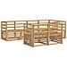 Set di divani da esterno 7 pcs Bianco 245 x 126,5 x 73 cm - Foto miniatura 1