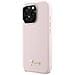 Guess Silicone Script Metal Logo E Cornice Per Iphone 16 Pro - Rosa - Foto miniatura 2
