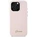 Guess Silicone Script Metal Logo E Cornice Per Iphone 16 Pro - Rosa - Foto miniatura 5