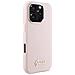 Guess Silicone Script Metal Logo E Cornice Per Iphone 16 Pro - Rosa - Foto miniatura 6