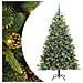 Albero di Natale artificiale pieghevole con coni Verde 180 cm - Foto miniatura 1