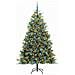 Albero di Natale artificiale pieghevole con coni Verde 180 cm - Foto miniatura 3