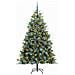 Albero di Natale artificiale pieghevole con coni Verde 180 cm - Foto miniatura 4