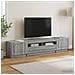 Mobile TV LED a 5 pezzi Sonoma grigio Legno ingegnerizzato - Foto miniatura 4