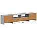 Mobile TV LED a 5 pezzi Sonoma grigio Legno ingegnerizzato - Foto miniatura 8