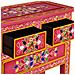 Credenza Con Cassetti In Massello Di Mango Rosa Dipinta A Mano - Foto miniatura 6