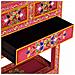 Credenza Con Cassetti In Massello Di Mango Rosa Dipinta A Mano - Foto miniatura 7