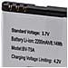 Li-ion Batteria 2200mah (3.85v) Per Cellulari E Smartphone Come Nokia Bl-t5a, Bv-t5a - Foto miniatura 2