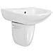 Lavabo A Parete In Ceramica Bianco 520x450x190 Mm - Foto miniatura 2