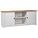 Mobile Porta Tv Bianco 120x40x50 Cm Pino Massello Panama Range - Foto miniatura 1