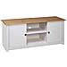 Mobile Porta Tv Bianco 120x40x50 Cm Pino Massello Panama Range - Foto miniatura 10
