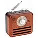 Speaker Retro Design Bluetooth con radio FM marrone chiaro - Foto miniatura 1