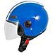 Casco Jet Scooter Moto Quad Omologato Ece 22 05 Visiera Blu S - Foto miniatura 4