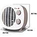 AR4F08 Stufetta Elettrica 2000W con Ventilatore Marrone /Bianco - Foto miniatura 3