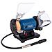 Smerigliatrice Mola Da Banco Lucidatrice Flessibile Hg35 + Kit Frese - Foto miniatura 14
