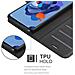 Custodia Compatibile Con Huawei Nova 5i / P20 Lite 2019 In Nero Carbone - Coperchio Protettiva Con Chiusura Magnetica, Funzione Stand E Tasca Per Le Carte - Foto miniatura 5