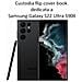 Smart Book Custodia Poket Silicone Flip Cover Case Per Samsung Galaxy S22 Ultra S908 Black - Foto miniatura 2