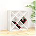 Portabottiglie Bianco 62x25x62 Cm In Legno Massello Di Pino - Foto miniatura 1