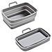 Stampo In Silicone Pieghevole Quadrato Per Friggitrice Ad Aria 19,5x12,7x7 Cm Grey - Foto miniatura 1