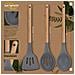 Set Di 3 Padelle Con Griglia 26 Cm E 28x28 Cm In Alluminio Forgiato E Set Di 3 Utensili Da Cucina - Foto miniatura 2