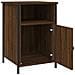 Comodino Rovere Marrone 40x42x60 Cm In Legno Multistrato - Foto miniatura 4