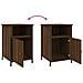 Comodino Rovere Marrone 40x42x60 Cm In Legno Multistrato - Foto miniatura 5