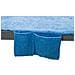 Telo Mare Lettino In Spugna Tinta Unita Con Tasche Modello Pool&beach Lettino Nautical Blue - Foto miniatura 4