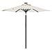 Ombrellone Giardino Con Led Palo Acciaio Bianco 225x225x212 Cm - Foto miniatura 2