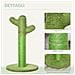 Albero Tiragraffi Per Gatti A Forma Di Cactus Con Corde In Sisal, 40x40x65 Cm, Verde - Foto miniatura 3