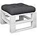 Cuscino Per Pallet Nero 50x50x12 Cm In Tessuto - Foto miniatura 3