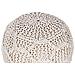 Pouf Macramè Triman Cotone Beige Chiaro - Foto miniatura 3