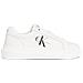 Chunky Cupsole Leisure Trainers White Sneakers Pelle Scarpe Donna Bianco Eu 40, Yw0yw00823 Ybr - Foto miniatura 2